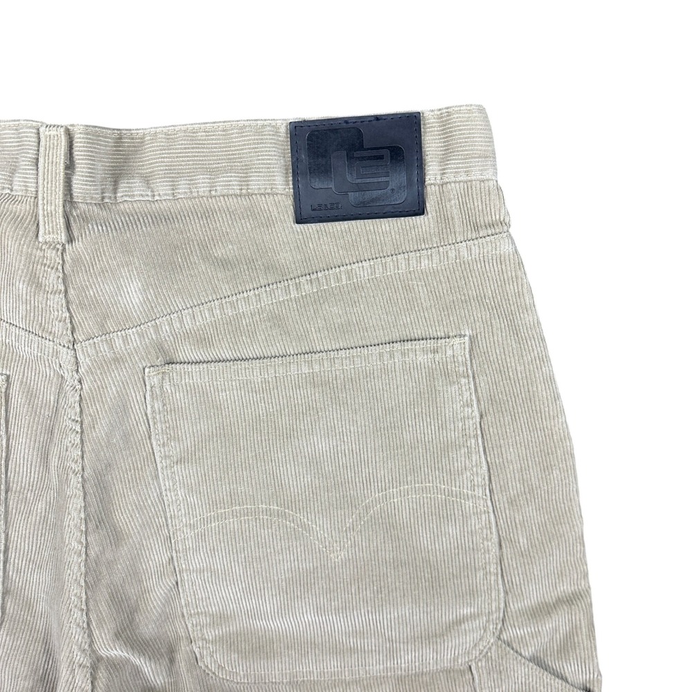 Vintage Levis L2 Corduroy Carpenter Pants Tan Baggy Skate Workwear Rare W36 L30